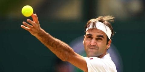 【速報】フェデラーが第2セットも連取。マナリノとの4回戦[ウィンブルドン]