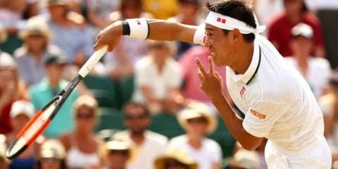 【速報】錦織、自身初のベスト8進出。元世界10位に逆転勝利[ウィンブルドン]