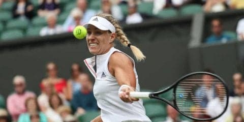 ケルバーがカサキナをストレートで退けてベスト4入り[ウィンブルドン]