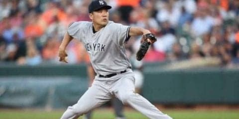 【MLB】田中将大、4回に先制を許す　2死走者無しからピンチを招き2点失う