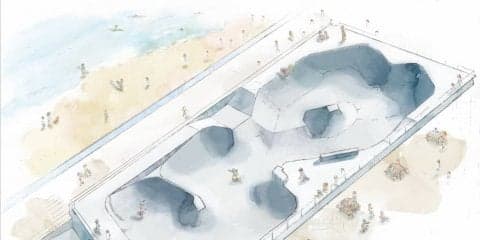 鵠沼海浜公園スケートパークに日本初の世界基準のパークコースの建設決定！