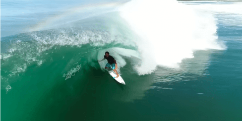 【空撮サーフィン】次世代サーファー“和井田理央”と“和井田龍貴”によるフリーサーフィン