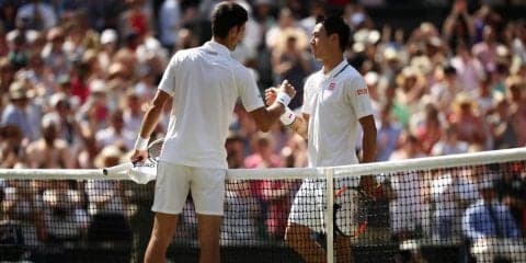 錦織「崩すのが一番大変な選手」。ジョコに13連敗を喫し準々決勝敗退[ウィンブルドン]