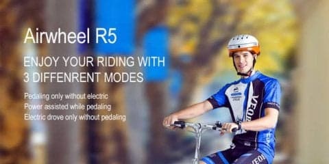 フル電動走行が可能な折りたたみ式電動ハイブリッドバイク「Airwheel R5」発売