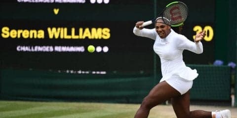 【速報】セレナがケルバーに第1セットを3-6で奪われる。女子シングルス決勝[ウィンブルドン]