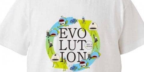 ロッテ「謎の魚エボリューションTシャツ」販売　魚「とてもナウくて注目」