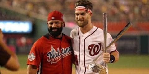 【MLB】今オフFAのハーパー、父親と共に地元でホームラン競争初制覇「すごく幸せ」