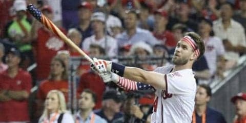 【MLB】米球宴ホームラン競争、地元ナショナルズのハーパーがド派手衣装で初制覇
