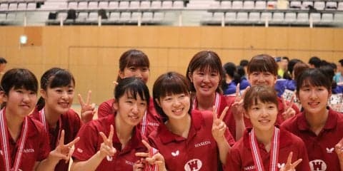 【卓球・インカレ女子】早稲田が激戦制し3連覇