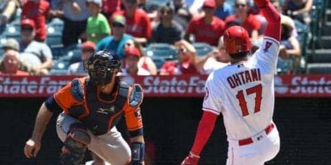 【MLB】大谷、四球→次打者ヒットで快足飛ばし一塁から一気に生還　第2打席は中直