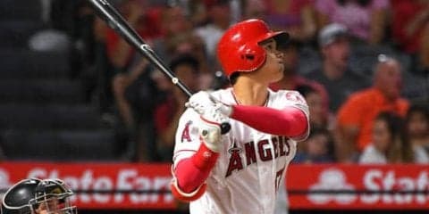 【MLB】大谷翔平、8号ソロ！　第2打席でセンターへ特大の一発