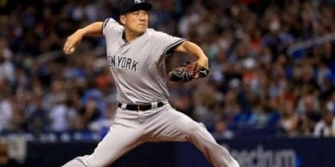 【MLB】田中将大、レイズ戦で快投中　3回を終えて無安打5奪三振　好守備でも魅せる