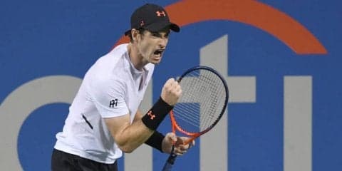 【速報】マレーが逆転で1回戦突破、深夜の戦いを制す[ATP500 ワシントンD.C.]