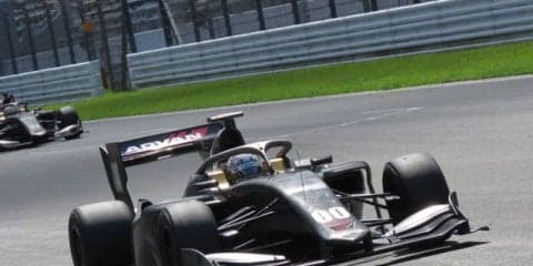 【スーパーフォーミュラ】来季マシンSF19、ドライバー防護の「HALO」を装着した状態で初走行