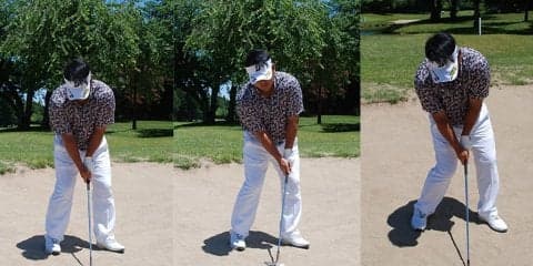 宮里聖志「絶対にボールを上げようとしないことが大切」　アゴの高いバンカーショット②