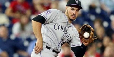 【MLB】アレナドは「単純にベスト」　後ろにステップしながら“鬼肩”ダイレクト送球