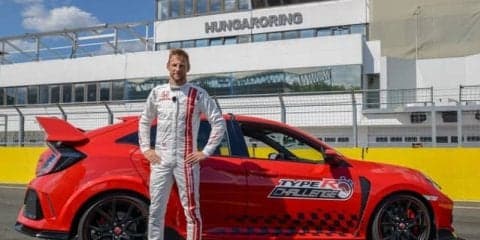 バトン、ホンダ シビックタイプR で市販FFの最速ラップ…ハンガロリンク