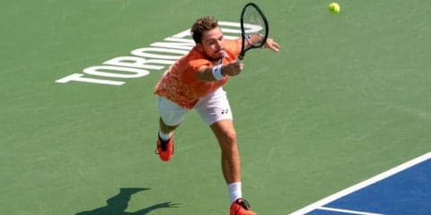 ワウリンカはキリオスとの接戦を制して2回戦へ[ATP1000 トロント]