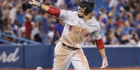 【MLB】Rソックスのベッツが初のサイクル安打達成　最後は27号ソロで決める