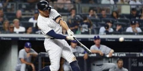 【MLB】スタントン、打球速度196キロの衝撃弾　“史上最速”の弾丸ホームランに