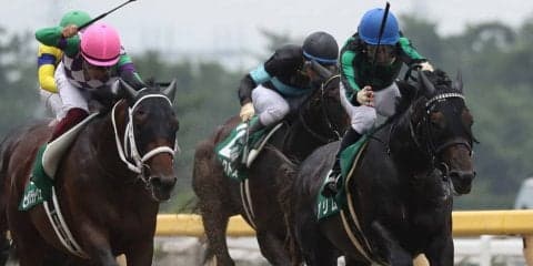 【レパードS】グリムが粘りに粘って逃げ切る！