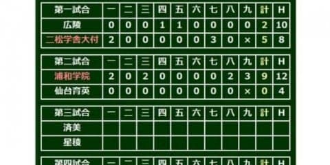【高校野球】5年ぶり再戦は浦和学院に軍配　4投手の継投で4安打完封勝利