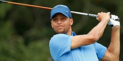 NBA屈指のゴルフ通、ステフィン・カリーが癌と闘う妻を持つプロゴルファーを支援