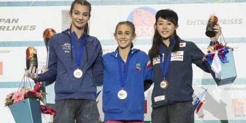 伊藤ふたば、表彰台は死守するも大会連覇ならず／世界ユース選手権2018【ボルダリング／ユースA】