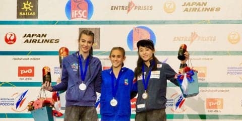 伊藤ふたばが銅メダル獲得!IFSC世界ユース選手権 モスクワ大会