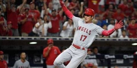 【MLB】代打・大谷翔平、四球出塁後にスクイズで快足生還　チーム2連敗でストップ