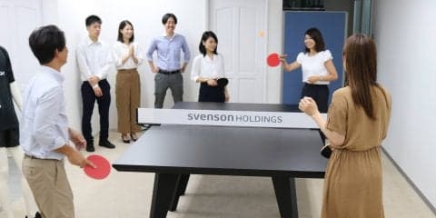 「卓球台をどこに置く？どう使う？」オフィス卓球の仕掛け人に聞いてみた 【特集 オフィスピンポン#2 SVENSON】