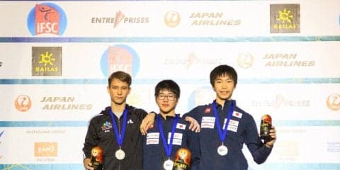 男子は西田秀聖が優勝、女子は伊藤ふたばが２位 IFSC世界ユース選手権モスクワ大会