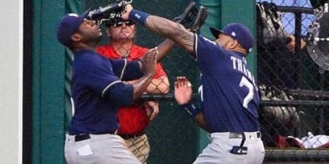 大事故につながりかねない衝突劇にMLB公式「野球はコンタクトスポーツ」