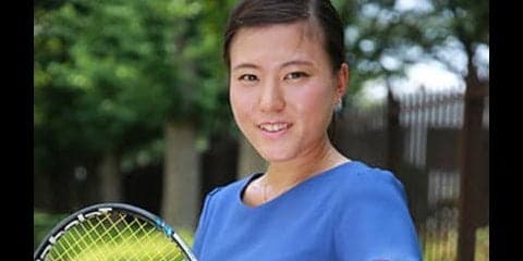 ダブルスで五輪を目指す二宮真琴。「メダルを獲って人生を変えたい」