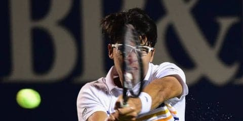 チョンが雨天で2日にわたった2回戦を突破[ATP250 ウィンストン・セーラム]