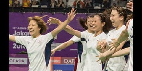 バドミントン団体女子が金を獲得。日本はすべてのところに強みがある