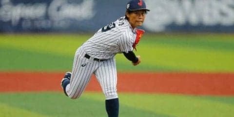 【女子W杯】1時間25分の中断後も続投　日本のエース里が6回1失点の粘投で接戦勝利に導く