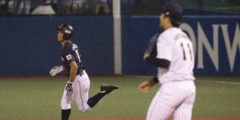 【侍J壮行試合】高校日本代表、1番・小園が大学日本代表のドラ1候補・松本から豪快ソロ弾