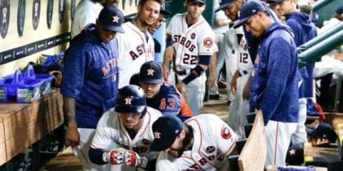 【MLB】世界一アストロズが他競技とコラボ!?　新本塁打セレブレーションに解説大爆笑