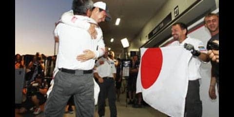 小林可夢偉、初の表彰台。鈴鹿を埋めた10万人のエネルギーが爆発