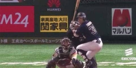 オリ山足がホークス千賀からプロ1号逆転3ラン　「なんとか伸びてくれました」