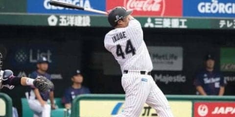 ロッテ井上が自身初の20号3ラン　日本人打者では13年・井口以来の20号到達