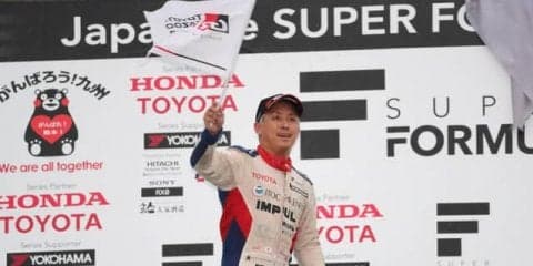 【スーパーフォーミュラ 第6戦】雨中の岡山戦、関口雄飛が可夢偉との“激闘経由”でポール・トゥ・ウイン
