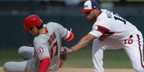 前日右脚打撲の大谷、MLB平均を上回る走りで“右前二塁打”「依然として速い」