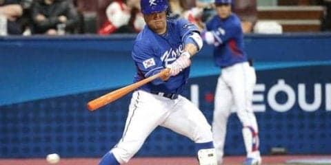 韓国プロ野球の強打者が“ノールック背面バット投げ”　全米を驚かせる!?