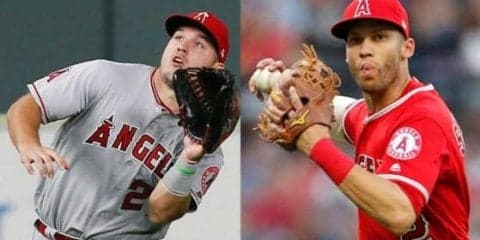 【MLB】大谷の頼もしき同僚　トラウト＆シモンズが1試合で見せた“美技動画集”が話題