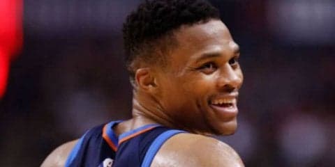 ラッセル・ウェストブルックが右ひざの手術で離脱、プレシーズンは全休の予定