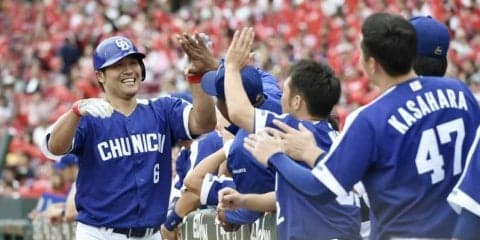 中日・平田が先制打＆勝ち越しソロ！大瀬良を打ち砕いて4位浮上！