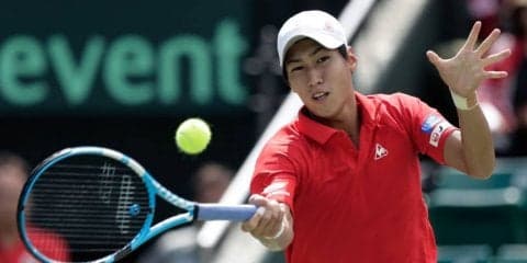 20歳の綿貫陽介、代表デビュー戦で圧勝「すごく緊張しました」。日本はトータル4勝0敗で完勝[デビスカップ]