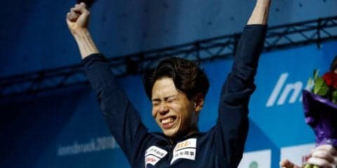 原田海、新たな世界王者に！／世界選手権2018【男子ボルダリング】